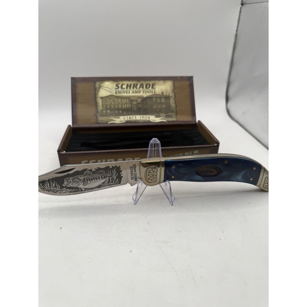 Schrade  CUTLERY SCLG HAND MADE BIG BASS KNIFE 2007 LIMITED ISSUE Never Used